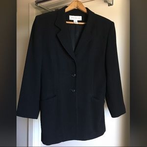 Black Blazer 100% Wool by Jones New York